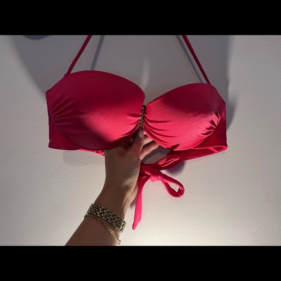Victoria’s Secret Bright Pink Swimsuit Top - 34B - Picture 1 of 5